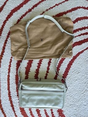 Louis Vuitton Ivory Leather Crossbody Bag